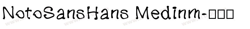 NotoSansHans Medinm字体转换